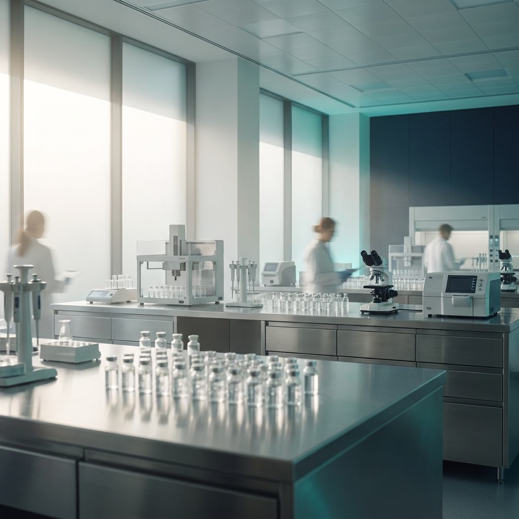 Modern research laboratory